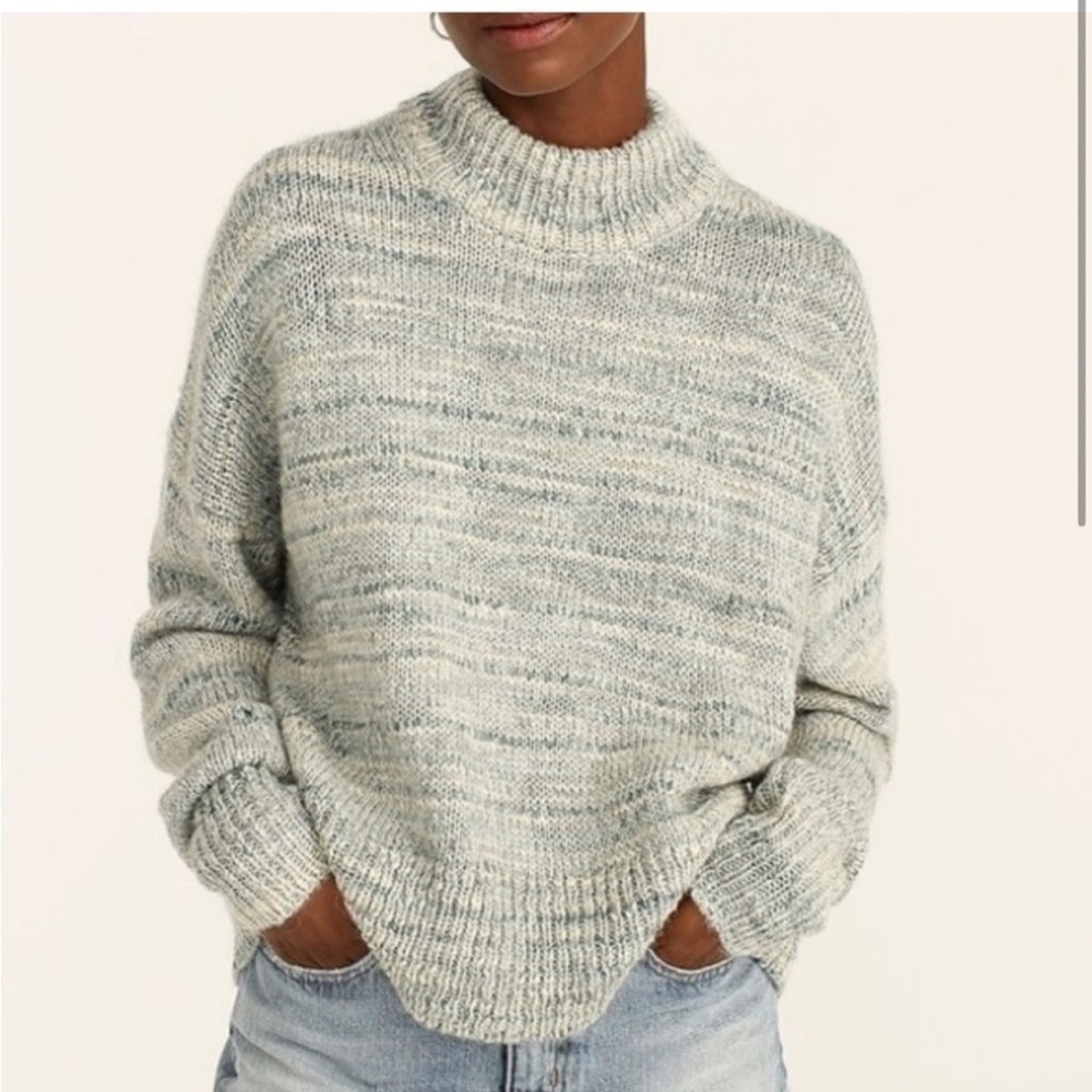 J Crew Space-dyed mockneck sweater size Xs